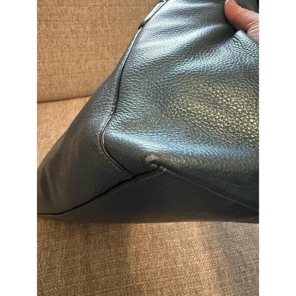 Coach AVA Leather Metallic Teal Tote G1857-F35850 Shoulder Handbag - Picture 5 of 16